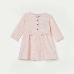 Juniors by Lifestyle Kids Peach Cotton Dress-picture-44