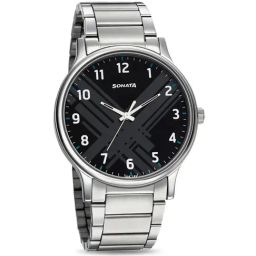 Sonata 77105SM02 Smart Plaid Analog Watch for Men-image-2