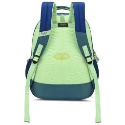 Skybags Snuggle 04 Green & Blue Polyester Printed Backpack - 18 Ltrs image 2