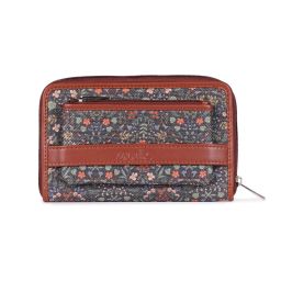 ZOUK Kashmir Royals Multicolor Printed Small Zip Around Wallet for Women image 2