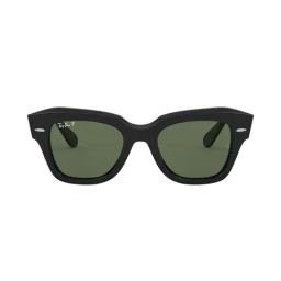 RAY-BAN Unisex Polarized Green Lens Square Sunglasses - 0RB2186901/5852-image-89