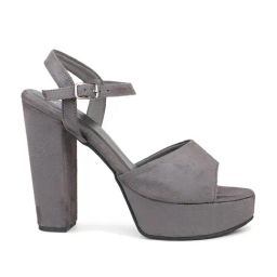 Inc.5 Women's Grey Ankle Strap Sandals-image-60
