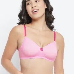 Clovia Pink Non Wired Padded T-Shirt Bra-picture-28