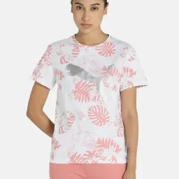 Puma White Printed T-Shirt-image-48