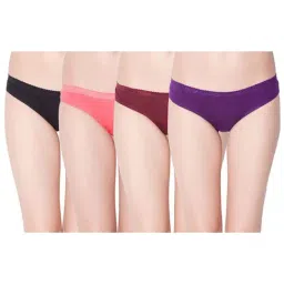Dollar Missy Multicolor Cotton Bikini Panty (Pack  of 4)-image-25