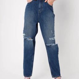 Vero Moda Dark Blue Distressed Jeans-picture-17