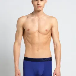 Van Heusen Regular Fit 4 Way Stretch Body Defining Fit Solid Trunks - Royal Blue-picture-2
