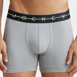 Jockey NY16 Smoke Grey Super Combed Cotton Trunks with Ultrasoft Waistband-image-96