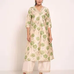 Rangmanch by Pantaloons Green Printed Kurtas-picture-35