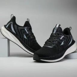 Asian Men's HYPERCUSHION-03 Black Runnning Shoes-picture-19
