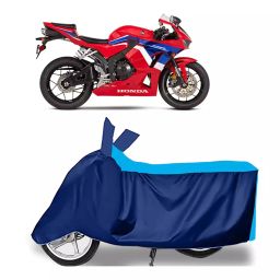 Auto Pearl Two Wheeler Cover for Honda CBR 600 RR - Cyan, Blue-image-84
