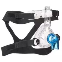 AUDITECH Clear M Size Non Vented Full Face Mask With Head Strap for BIPAP/CPAP-12