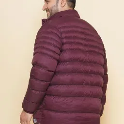 John Pride Wine Regular Fit Plus Size Puffer Jacket image 2