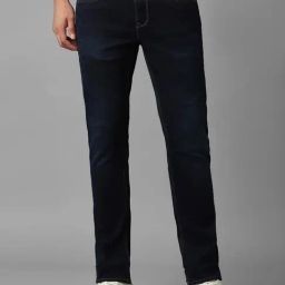 Louis Philippe Navy Slim Fit Jeans-picture-26