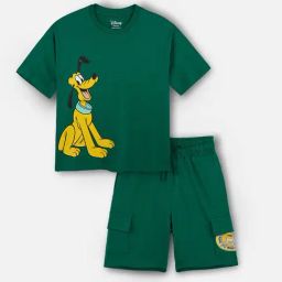 Nap Chief Unisex Green Cotton Relaxed Fit Character Based Clothing Set-image-77