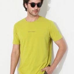 Rare Rabbit Green Regular Fit Solid T-Shirt-16