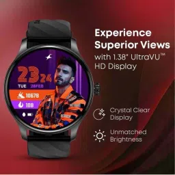 Fastrack Jupiter R1 Smartwatch with SingleSync BT Calling (Black) image 2