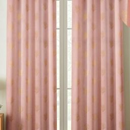 Aura Pink Set of 2 Long Door Curtain-picture-39