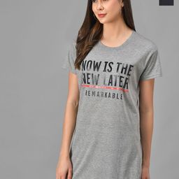 Christy World Pack Of 2 Printed Longline Lounge Tshirts-picture-29