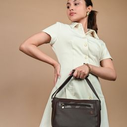 Baggit PU Structured Sling Bag-image-27