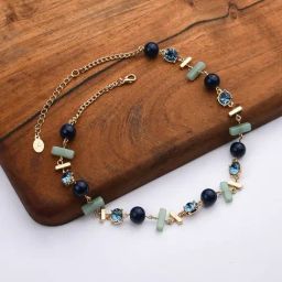 Accessorize London Mixed Shape Stone Necklace-image-58