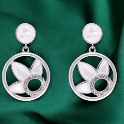 crash.club by CKC 925 Sterling Silver Halo Petal Drop Earrings for Women-picture-48