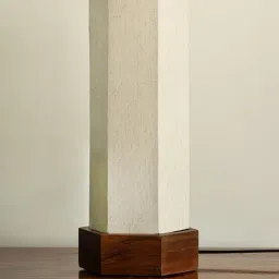 ExclusiveLane Beige Wood Table Lamps-picture-1