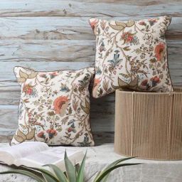 MFD HOME Furnishing Multicolour Cotton Cushion Cover - Set of 2-21