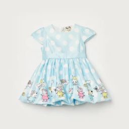 Juniors by Lifestyle Girls Blue Printed Dress-image-30