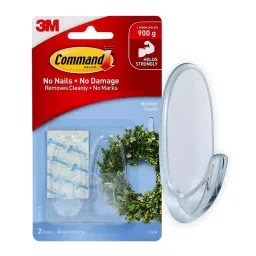 3M Command Clear Small Hooks image 1