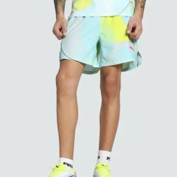 Puma Blue Regular Fit Printed Sports Shorts-picture-21