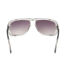 Guess GUS0008220C62SG Grey UV Protected Rectangular Sunglasses for Men image 4