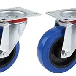 Fulcrum 4 mm Plate Thickness Swivel Castor Wheel, Blue, FCW-42B-2W (Pack of 2)-image-58