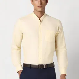 Peter England Beige Slim Fit Shirt-picture-30