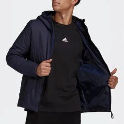 Adidas Blue Regular Fit Quilted Sports Jacket-image-71