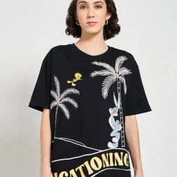 Honey by Pantaloons Black Printed Top-39