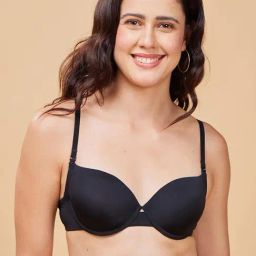 Enamor Jet Black T-Shirt Bra-picture-22