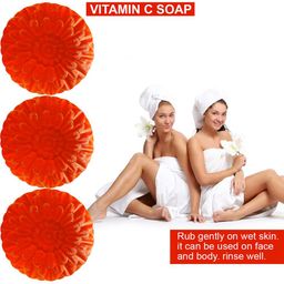 GROOVY Set Of 3 Peach Perfection Vitamin C Bath Bar - 100 g Each image 2