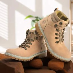 Woodland Men's Khaki Derby Boots-image-81