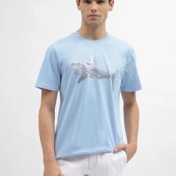 Antony Morato Blue Cotton Regular Fit Printed T-Shirt-picture-28