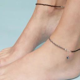 Zavya 92.5 Sterling Silver Evil Eye Anklet for Women - Pair of 2-image-21