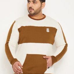 Bigbanana Men Plus Size Multi Colorblock Regular Fit Sweatshirt-image-21