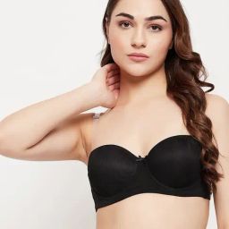 Clovia Black Plain Full Coverage Bra-picture-21