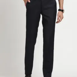 Turtle Navy Slim Fit Trousers-picture-29