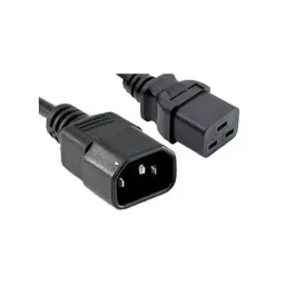Mak World Server Power Extension Link Cord IEC C14 to C19 1.5 m Male-to-Female Black image 3