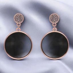 crash.club by CKC 925 Sterling Silver Round Gem Eardrops for Women-picture-39