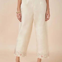 Rangmanch by Pantaloons Cream Embroidery Pant-picture-39