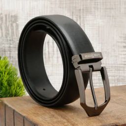 Louis Stitch Black Textured Leather Formal Belt for Men-picture-25