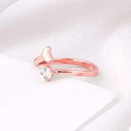 GIVA 925 Sterling Silver Rose Gold Ring for Women-picture-8