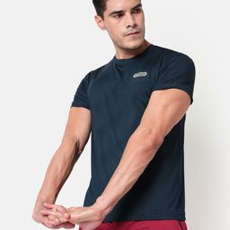 OLWEN Textured Crew Neck Anti Odour T-Shirt-image-95